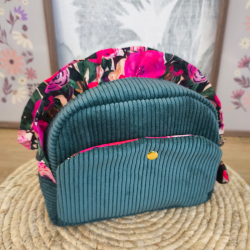 Trousse shelby velours vert